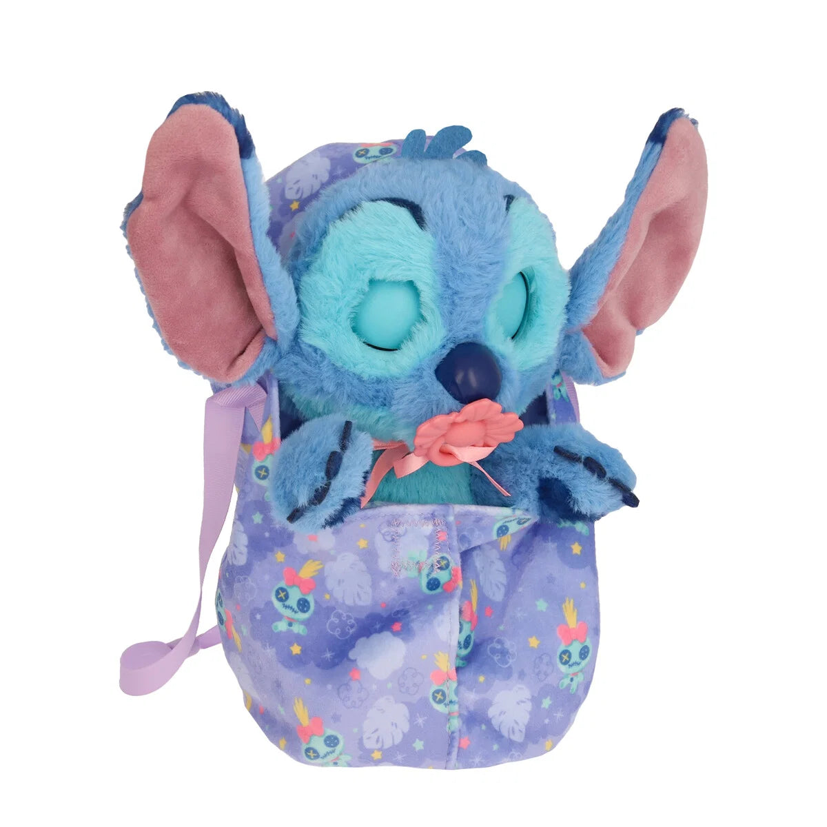 Disney Stitch Baby Paws - Interaktiv plysfigur med sut og bæretaske