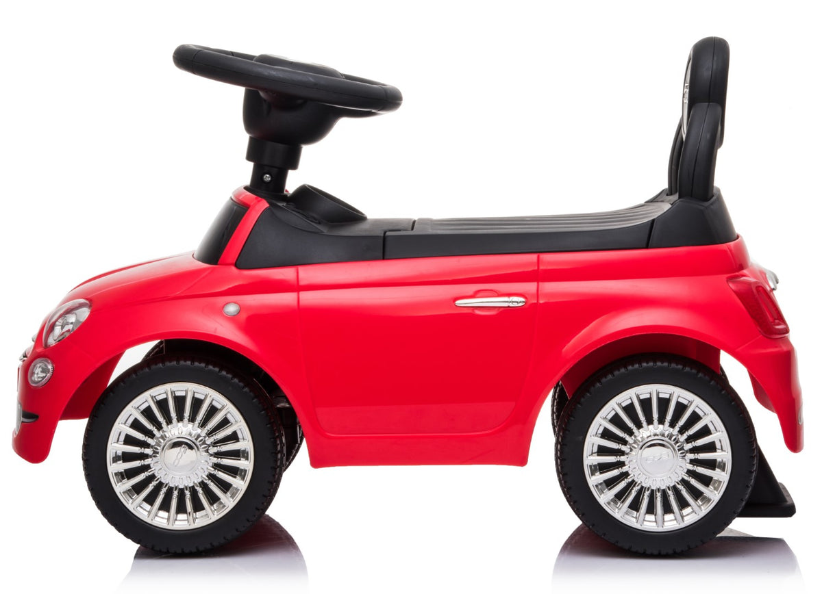 Fiat 500 Rød Gåbil til børn - Licenseret model fra 12 måneder