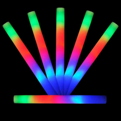 LED Glow Foam Stick – 3 Lysfunktioner | Perfekt til Fester, Koncerter & Bryllupper