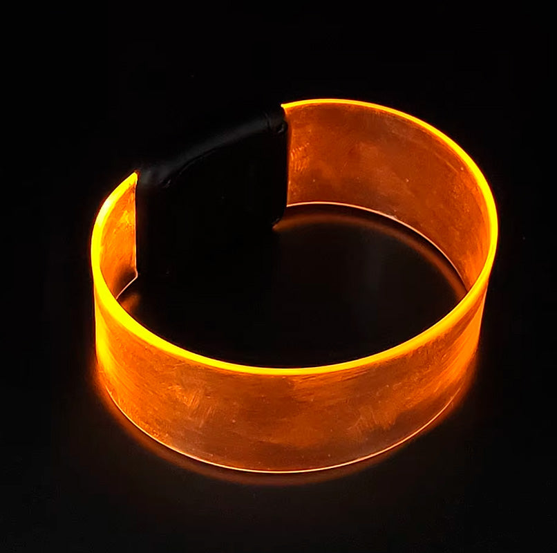 Armbånd med LED lys - orange