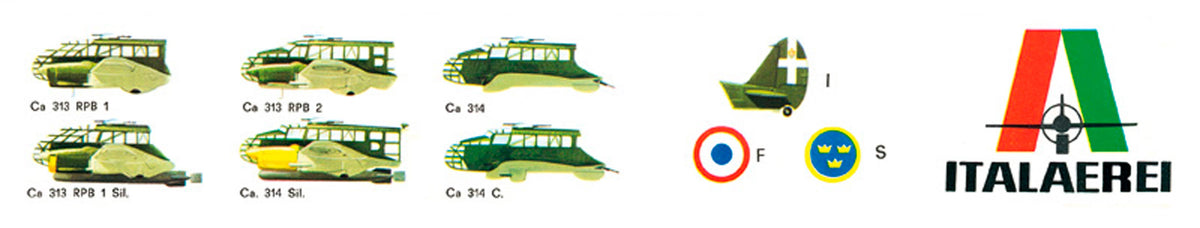 Italeri 1:72 Caproni Ca. 313/314 Vintage - Modelfly
