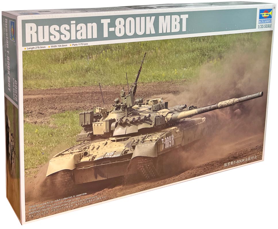 Trumpeter russisk T-80UK MBT kampvogn - 1:35