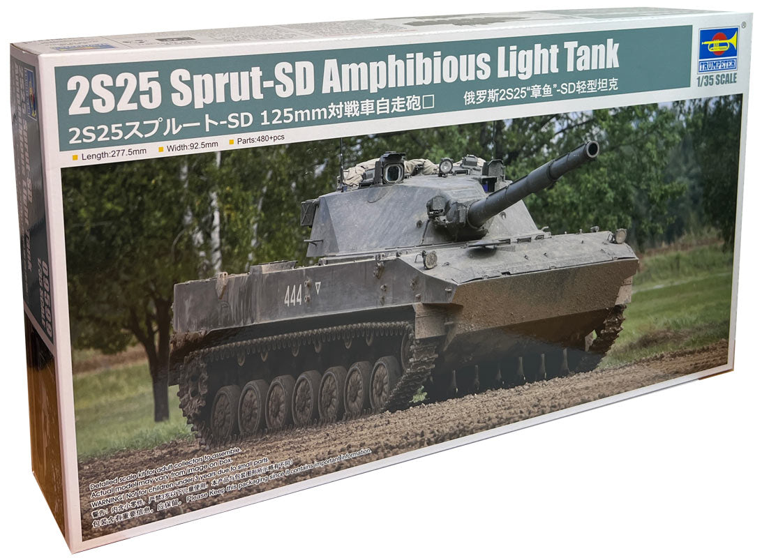 Trumpeter 2S25 Sprut-SD Amphibious Light Tank - 1:35