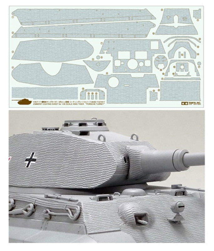 Tamiya K.Tiger Porsche Zim Sheet - Tilbehør