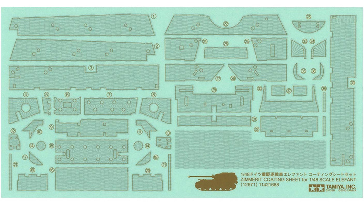 Tamiya Elefant Zimmerit coatin - Tilbehør
