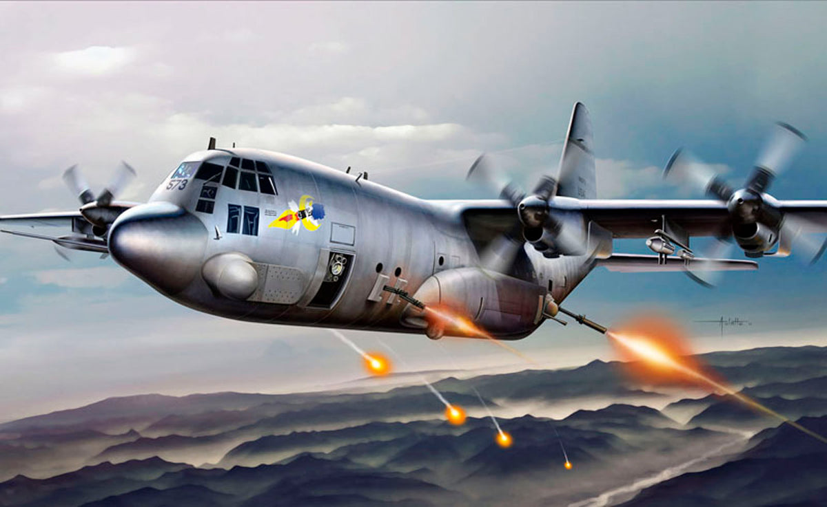 Italeri 1:72 AC-130H Spectre - Modelfly