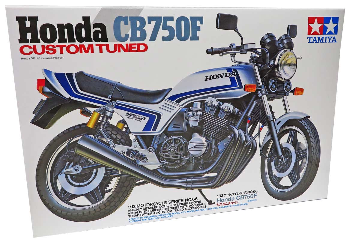 Tamiya Honda CB750F custom tuned motorcykel - 1:12