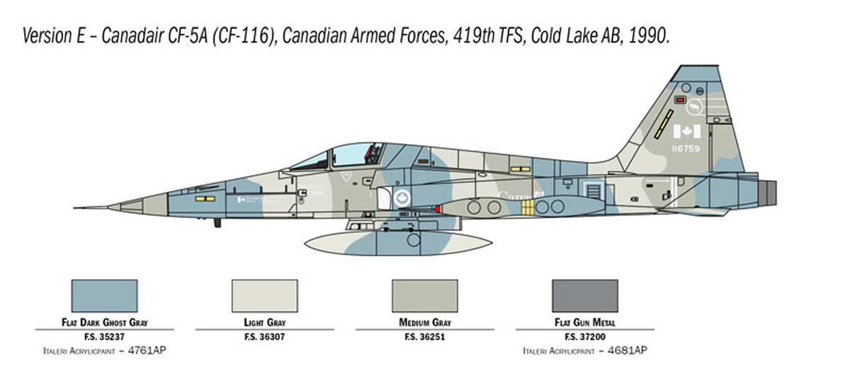 Italeri 1:72 F-5A Freedom Fighter - Modelfly