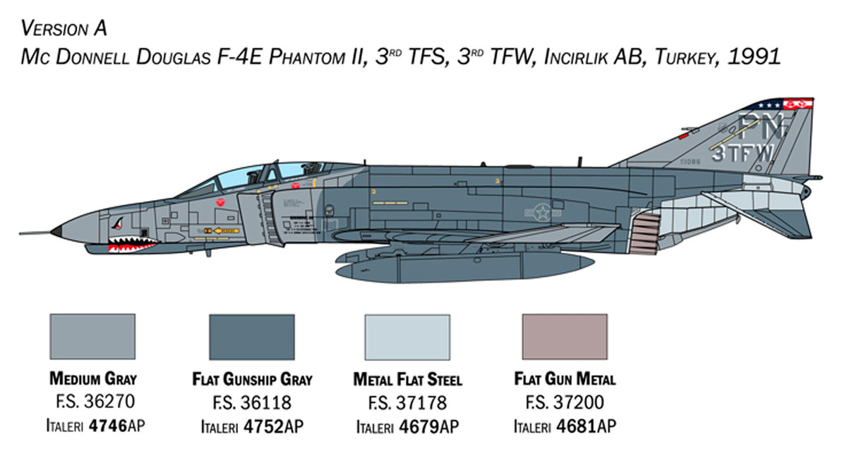Italeri 1:72 F-4E/F Phantom II - Modelfly