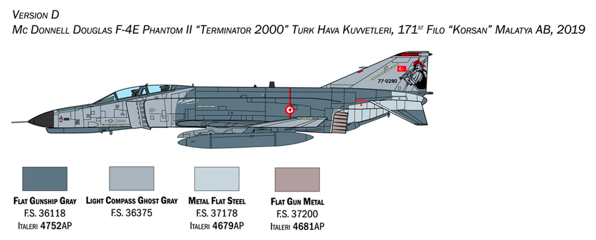 Italeri 1:72 F-4E/F Phantom II - Modelfly