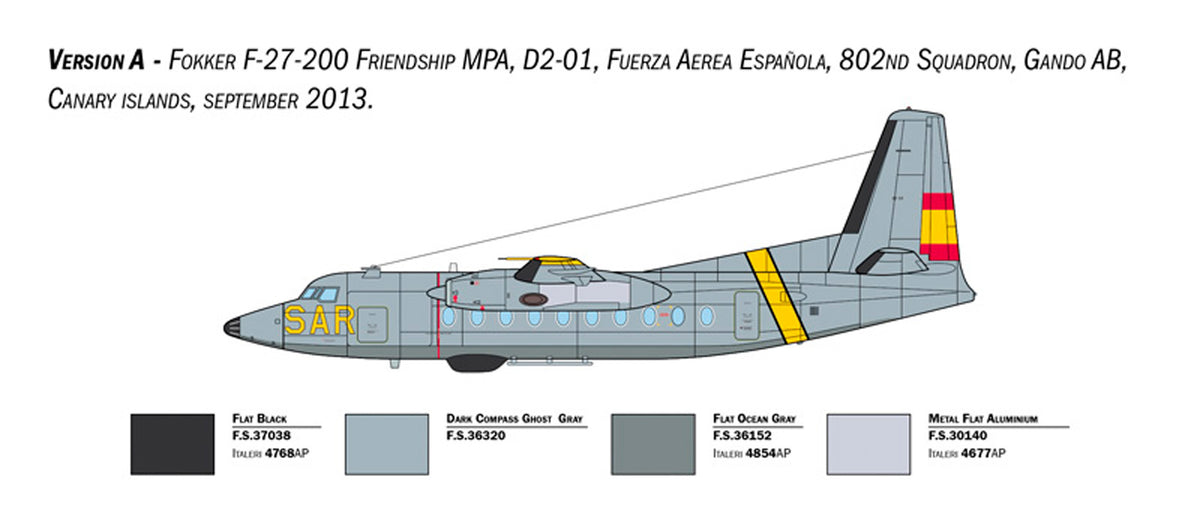 Italeri 1:72 Fokker F-27 Maritime Patrol - Modelfly