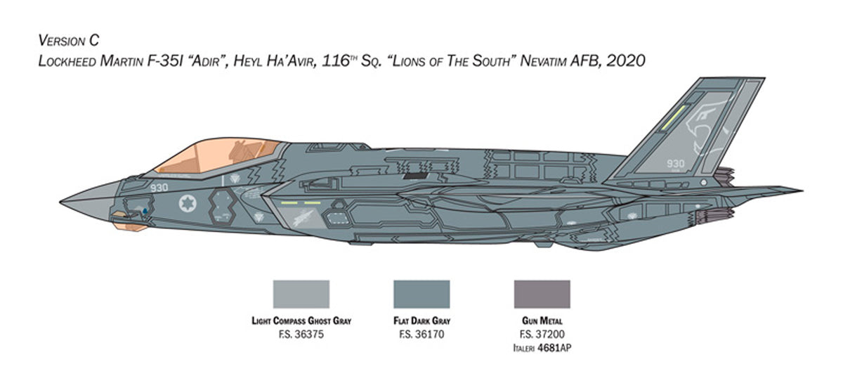Italeri 1:72 Lockhead Martin F35A (Beast Mode) - Modelfly
