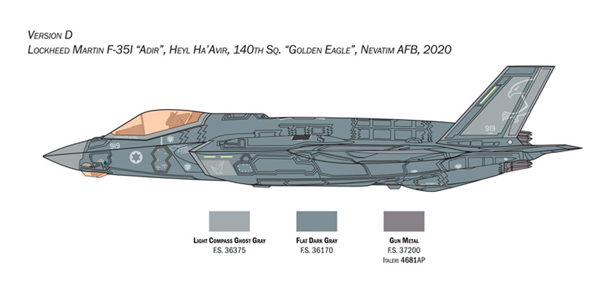 Italeri 1:72 Lockhead Martin F35A (Beast Mode) - Modelfly