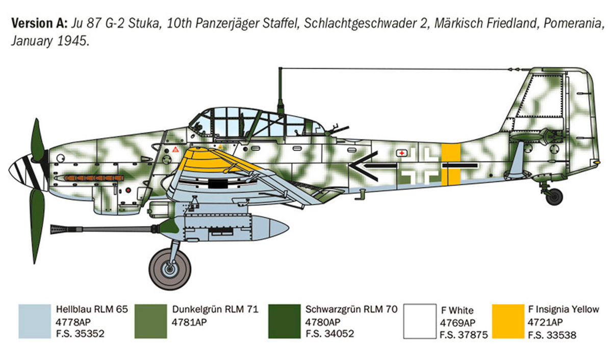 Italeri 1:72 Ju 87 G-2 Kanonenvogel - Modelfly