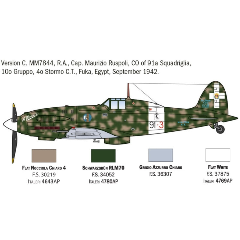 Italeri 1:72 MC.202 Folgore Aces - 1/72 Modelfly