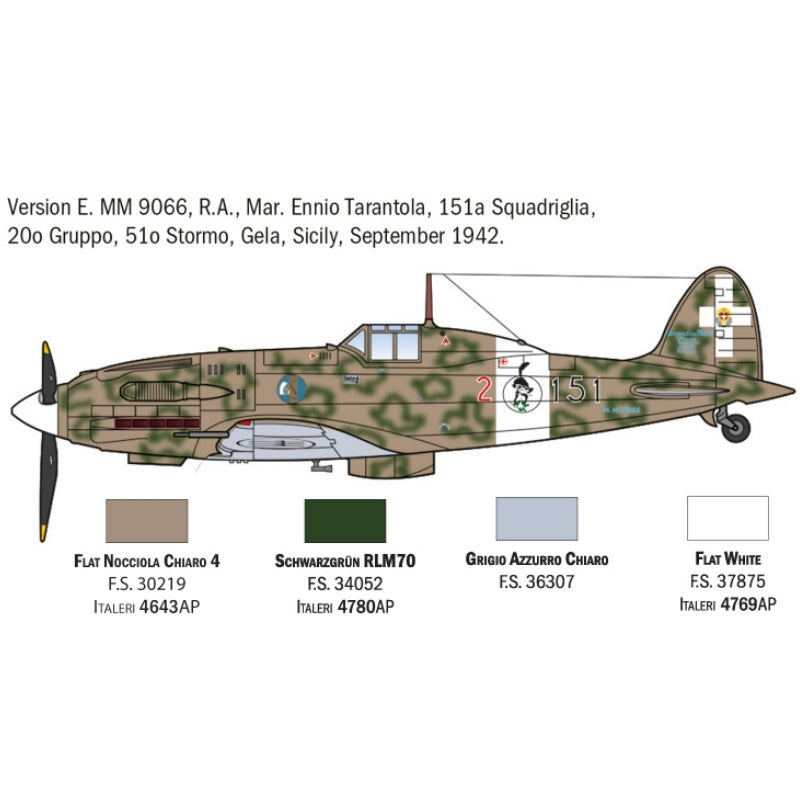 Italeri 1:72 MC.202 Folgore Aces - 1/72 Modelfly