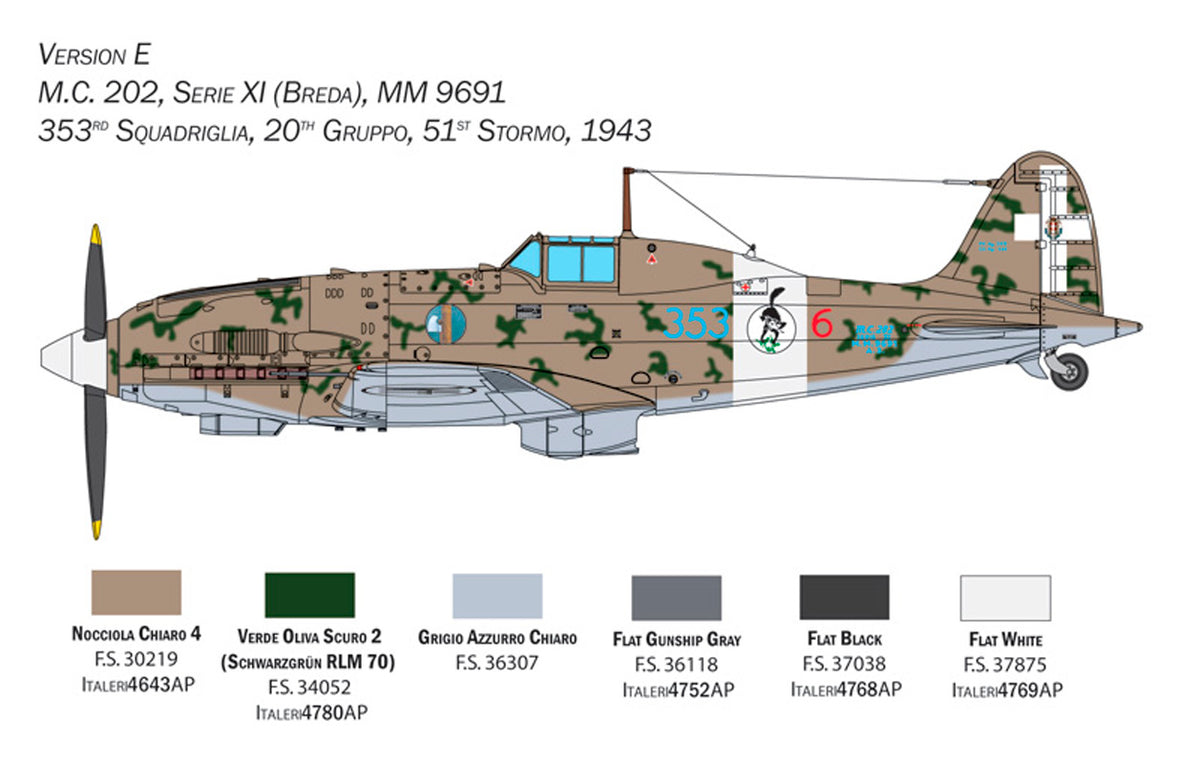 Italeri 1:32 Macchi MC.202 Folgore - Modelfly