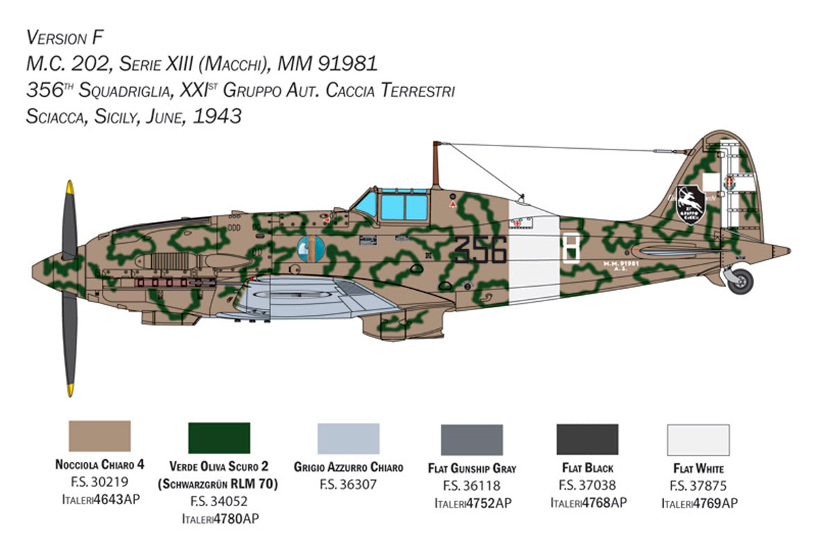 Italeri 1:32 Macchi MC.202 Folgore - Modelfly