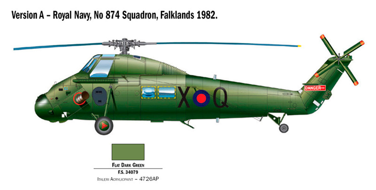 Italeri 1:48 Wessex UH.5 - Model helikopter