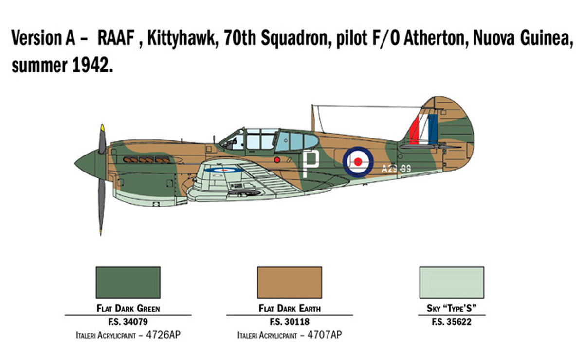 Italeri P-40E/K Kittyhawk 1:48