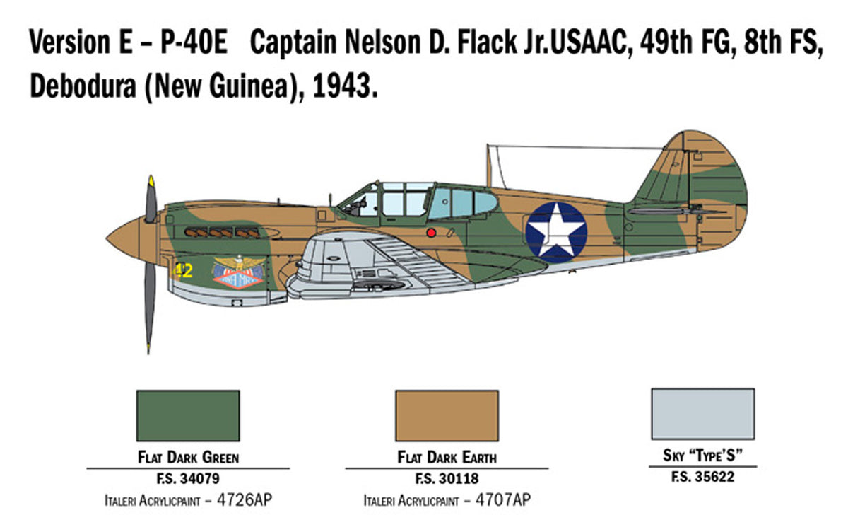 Italeri P-40E/K Kittyhawk 1:48