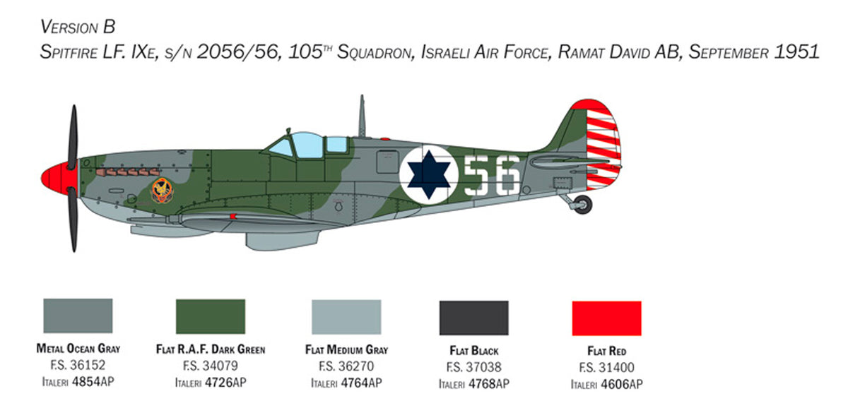 Italeri 1:48 Spitfire Mk. IX - Modelfly