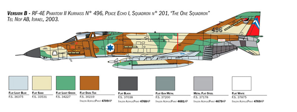 Italeri 1:48 RF-4E Phantom II - Modelfly