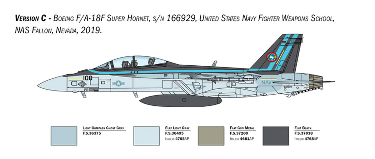 Italeri 1:48 F/A-18F Super Hornet U.S. Navy Special Colors - Modelfly