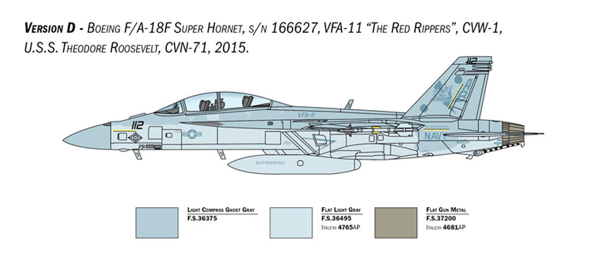 Italeri 1:48 F/A-18F Super Hornet U.S. Navy Special Colors - Modelfly