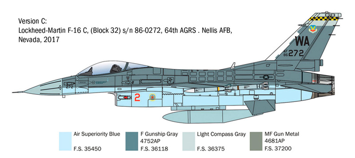 Italeri 1:48 F-16C Fighting Falcon - Modelfly