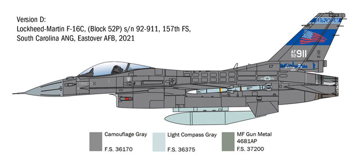 Italeri 1:48 F-16C Fighting Falcon - Modelfly