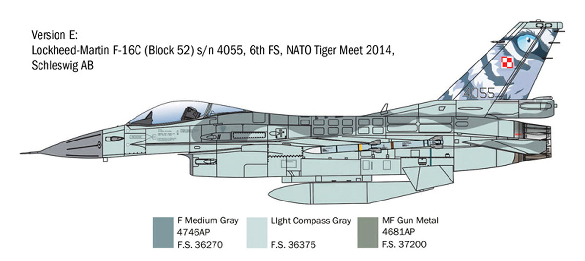 Italeri 1:48 F-16C Fighting Falcon - Modelfly
