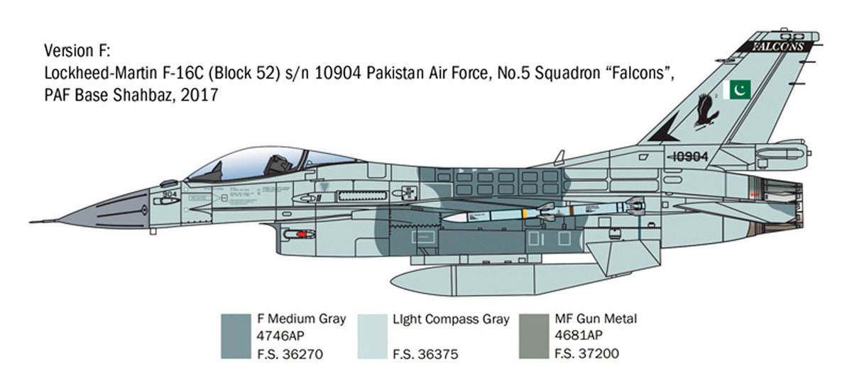 Italeri 1:48 F-16C Fighting Falcon - Modelfly