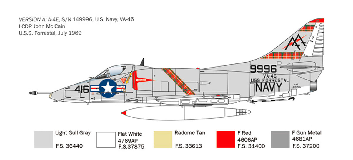 Italeri 1:48 A-4 E/F/G Skyhawk - Modelfly