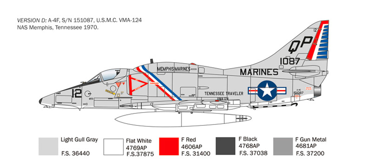 Italeri 1:48 A-4 E/F/G Skyhawk - Modelfly