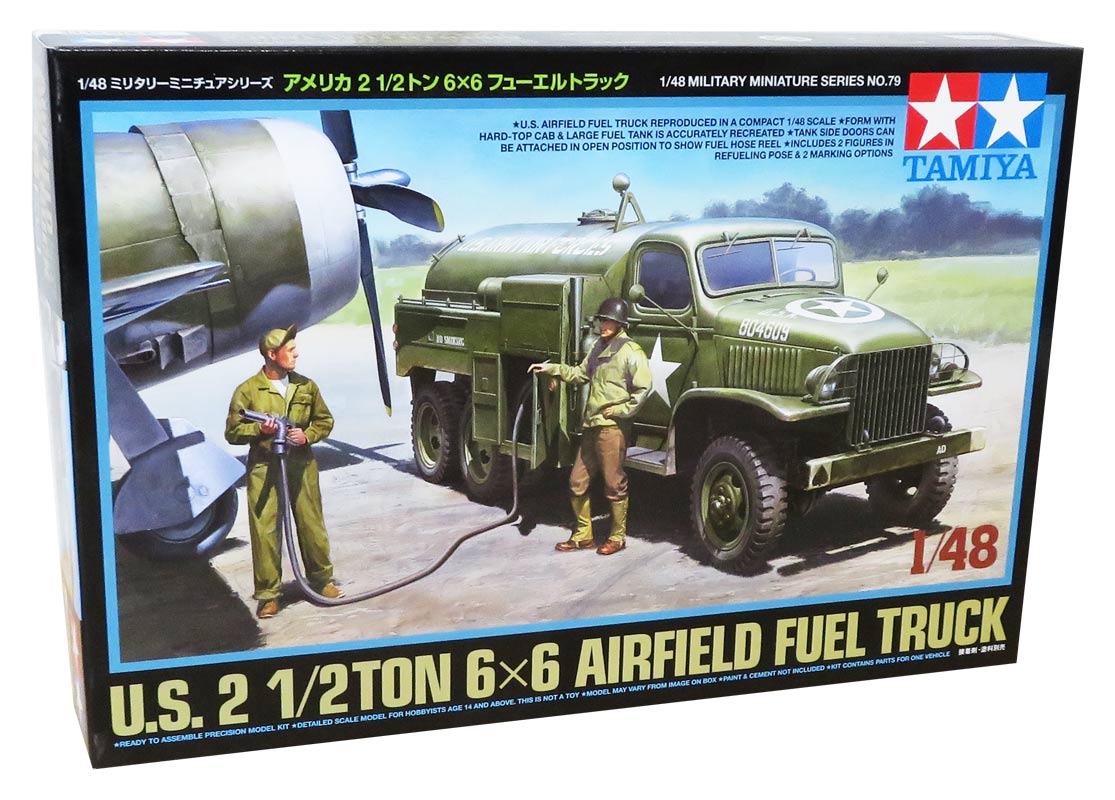 Tamiya Amerikansk 2 1/2 Ton 6 x 6 Brændstof Lastbil - Modelbil