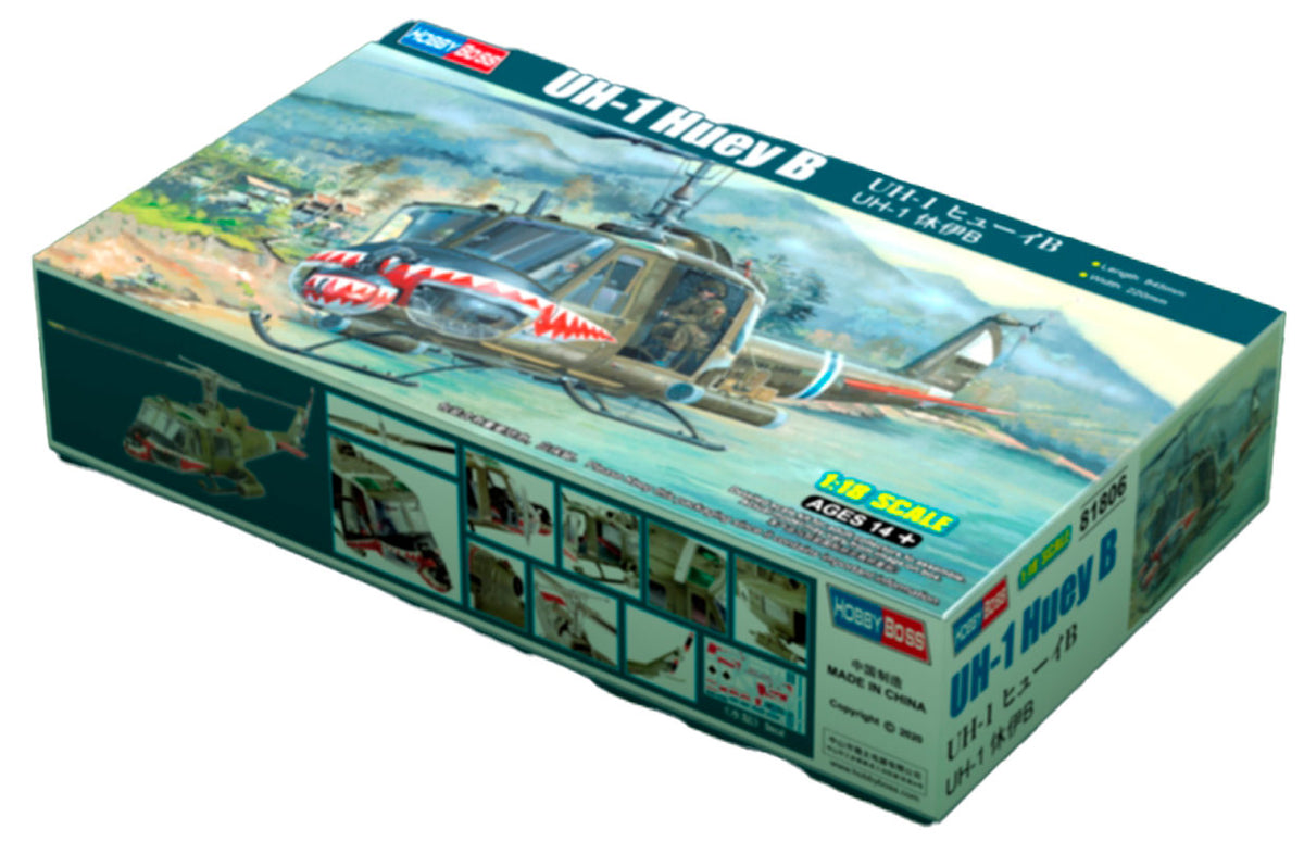 Hobby Boss UH-1 Huey B 1:18 modelhelikopter