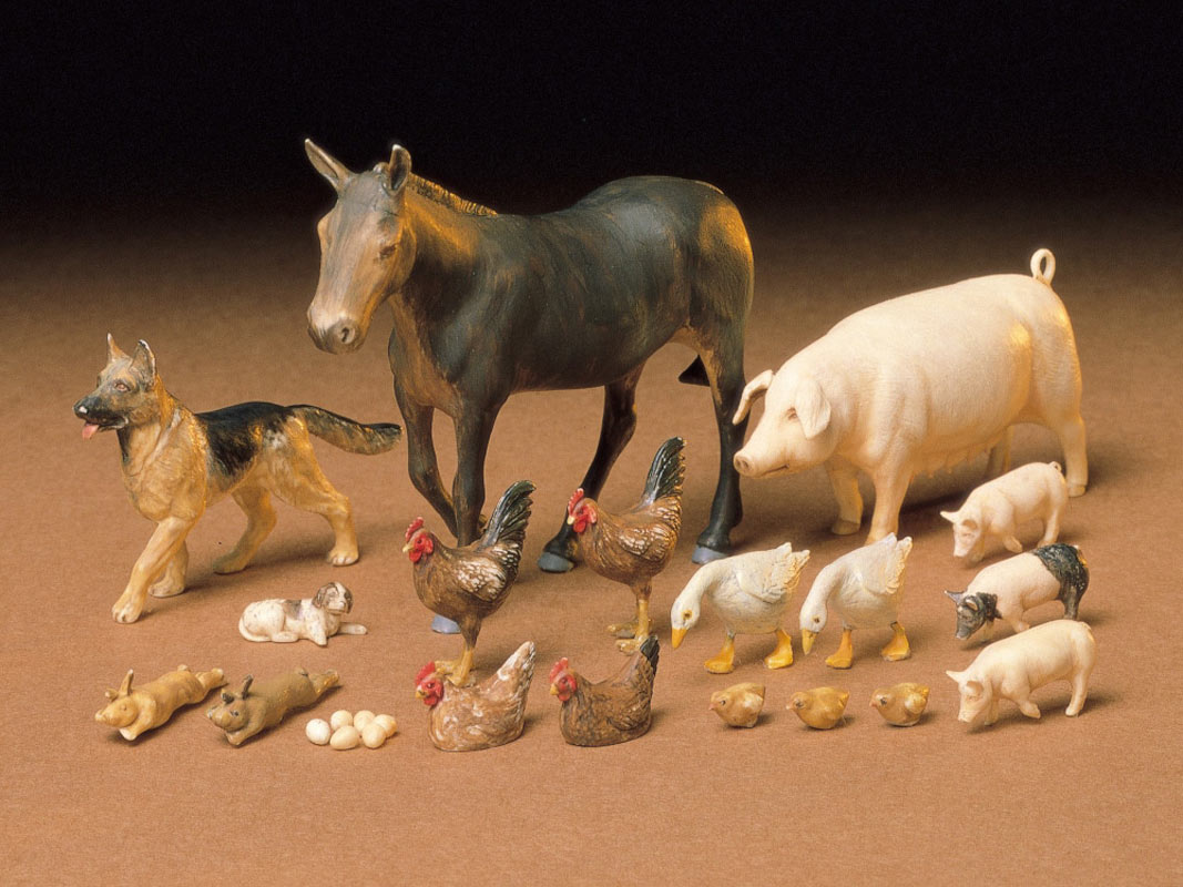 Tamiya Livestock sæt - Tilbehør