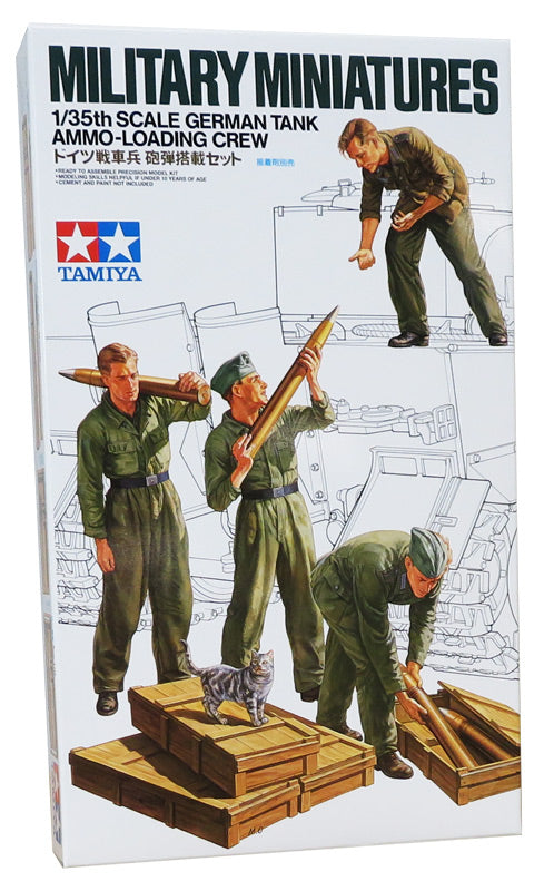 Tamiya German ammo-loading crew modelfigurer