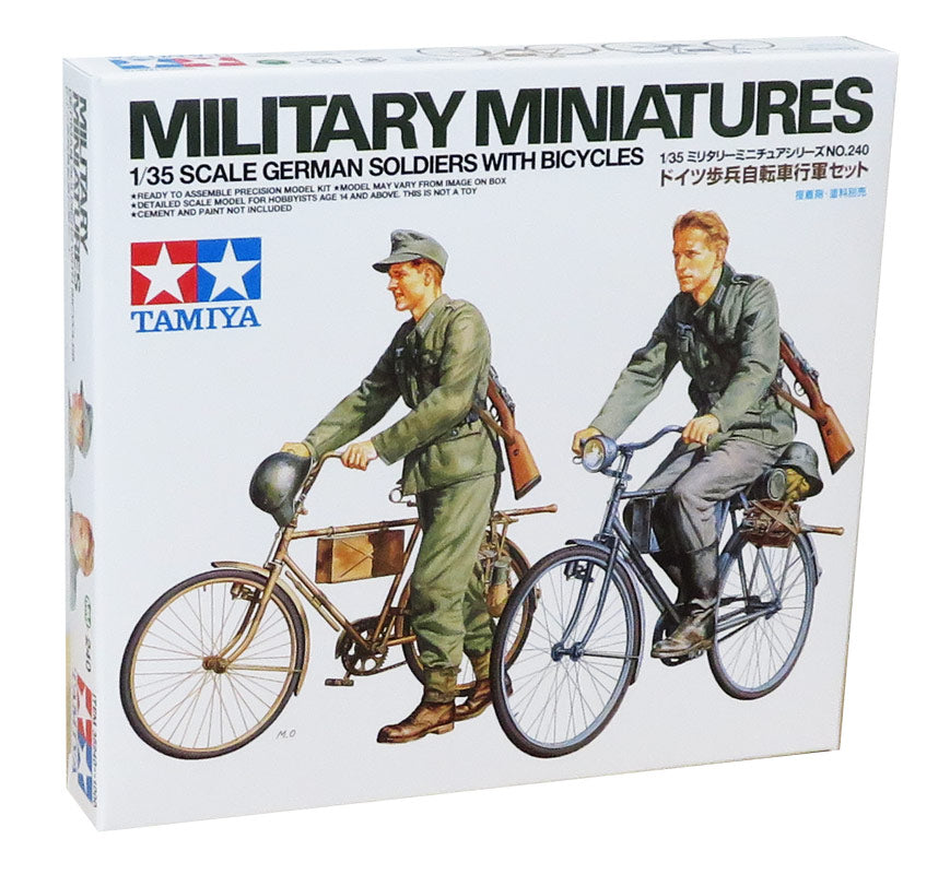 Tamiya German soldiers with bicycles sæt - Modelfigur