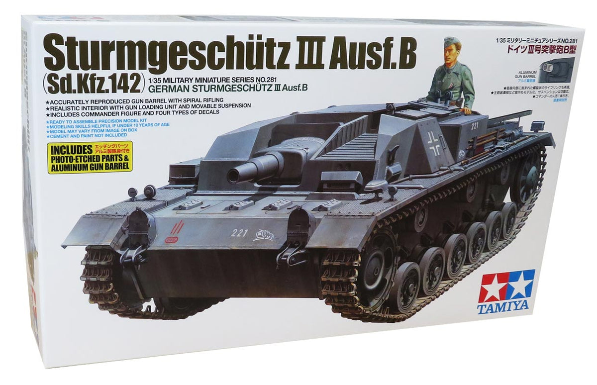 Tamiya German Sturmgeschutz III Ausf.B - Modelkampvogn