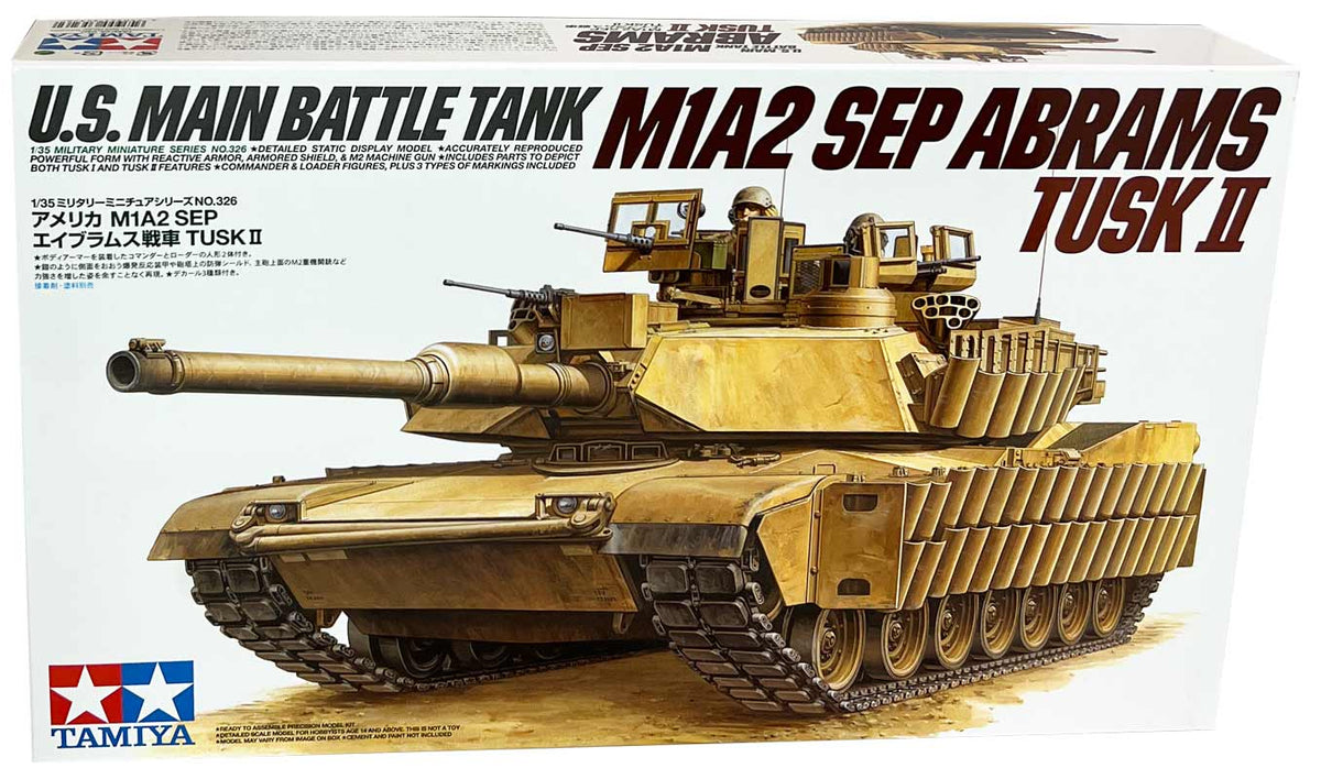Tamiya U.S Main Battle Tank M1A2 SEP Abrams Tusk II modelkampvogn