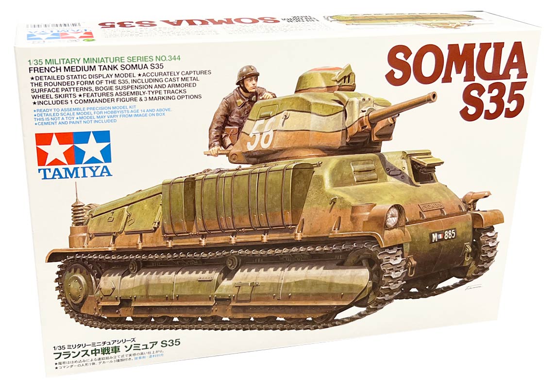 Tamiya French medium tank Somua S35 - Modelkampvogn