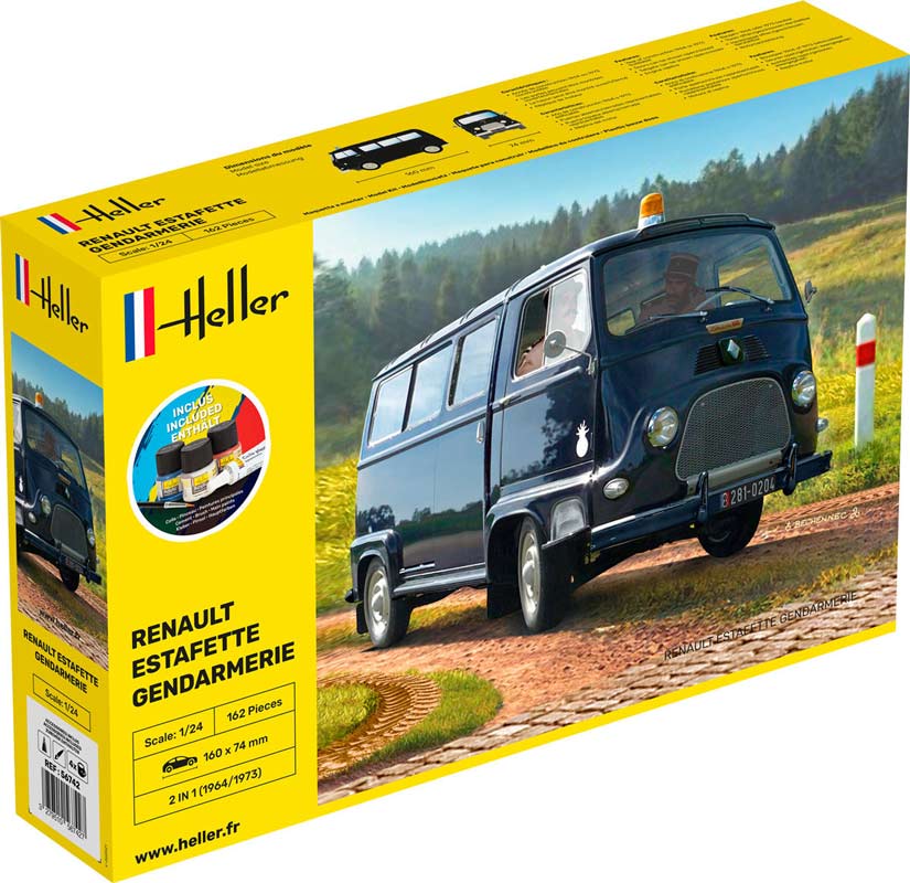 Heller renault Estafette gendarmerie start kit - 1:24