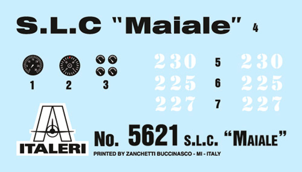 Italeri 1:35 S.L.C Maiale m. besætning - Modelskib