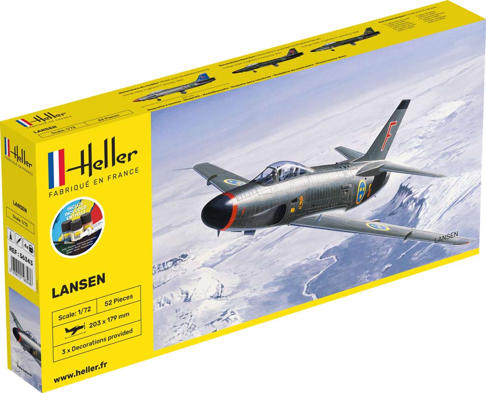 Heller Lansen jagerfly - starter kit