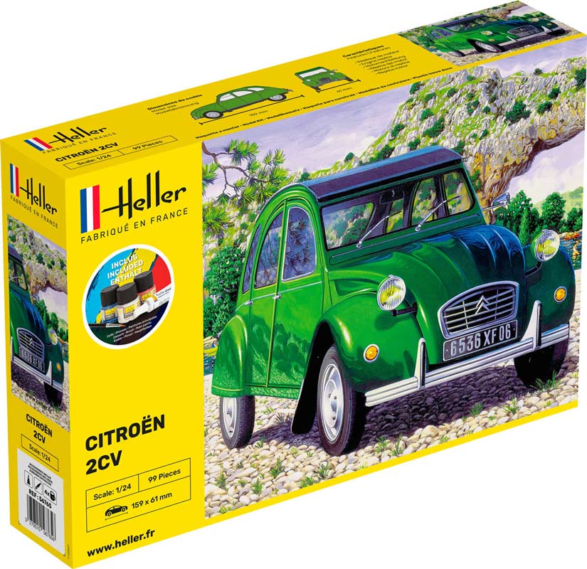 Heller Citroën 2CV 1980 - komplet sæt