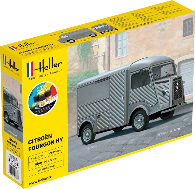 Heller Citroën Fourgon HY Van - komplet sæt