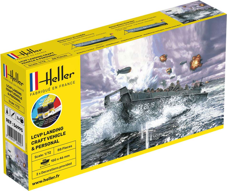 Heller LCVP normandy landing craft 1:72 - start kit
