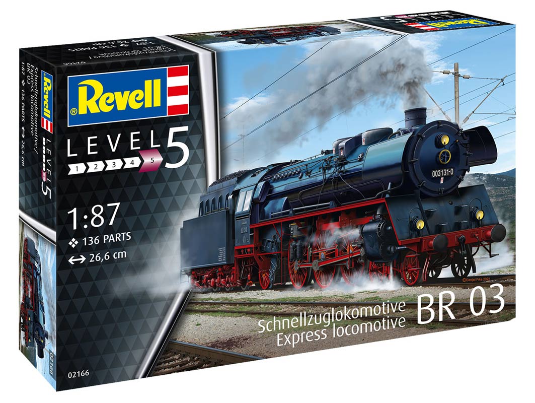 Revell Express locomotive BR 03 m. tender - 1:87 modeltog